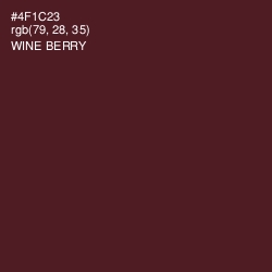 #4F1C23 - Wine Berry Color Image